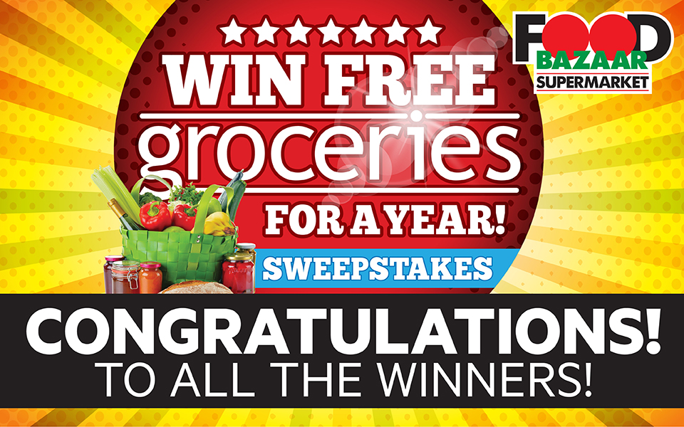 Free Groceries for a Year 2023 Winners! | Food Bazaar Supermarket