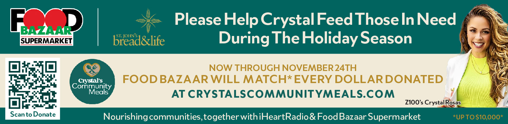 Please help Crystal feed those in need during the holiday season.